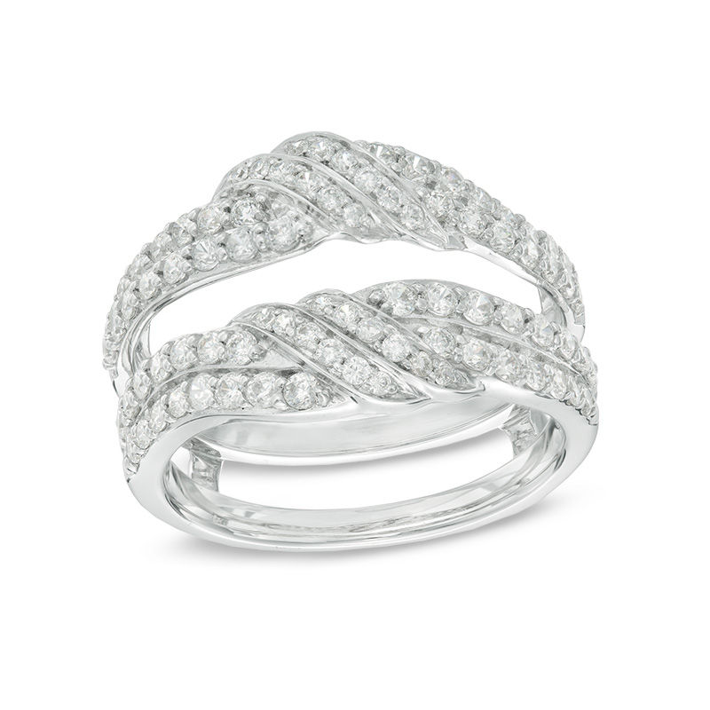 Main Image 1 of 1/4 CT. T.W. Diamond Solitaire Enhancer in 14K White Gold