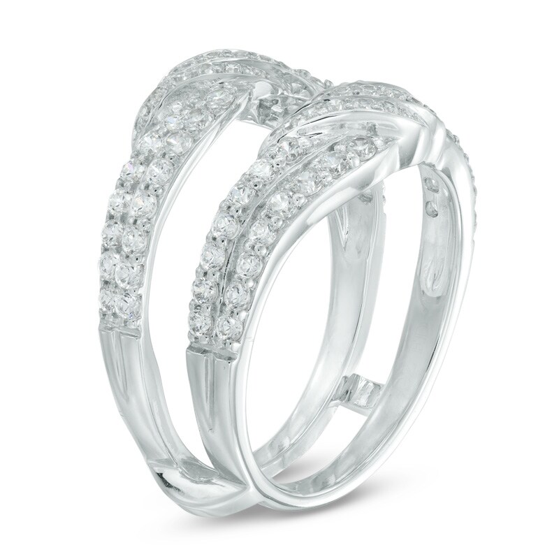 Main Image 2 of 1/4 CT. T.W. Diamond Solitaire Enhancer in 14K White Gold