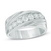 Thumbnail Image 1 of 1 CT. T.W. Diamond Slant Anniversary Band in 10K White Gold