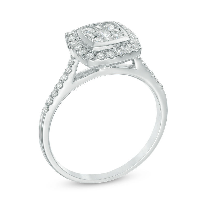 Engagement rings with multiple small diamonds hotsell