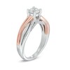 Thumbnail Image 2 of 5/8 CT. T.W. Diamond Swirl Engagement Ring in 14K Two-Tone Gold