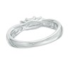 Thumbnail Image 3 of 1/2 CT. T.W. Princess-Cut Diamond Past Present Future® Engagement Ring in 10K White Gold