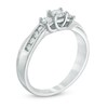 Thumbnail Image 2 of 1/2 CT. T.W. Diamond Past Present Future® Engagement Ring in 10K White Gold