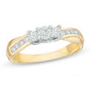 Thumbnail Image 0 of 1/2 CT. T.W. Diamond Past Present Future® Engagement Ring in 10K Gold