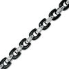 Thumbnail Image 2 of Black IP Stainless Steel Chain Necklace and Bracelet Set - 24"