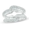 Thumbnail Image 0 of 1 CT. T.W. Diamond Wave Solitaire Enhancer in 14K White Gold