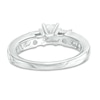 Thumbnail Image 2 of 1-1/3 CT. T.W. Princess-Cut Diamond Past Present Future® Bridal Set in 14K White Gold