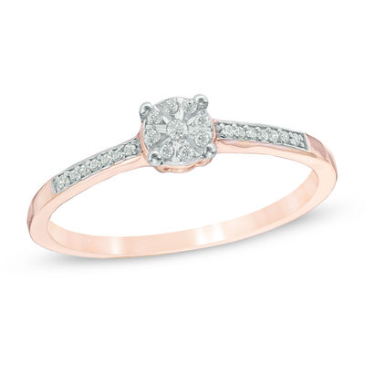 Diamond Accent Promise Ring in 10K Rose Gold Zales Outlet