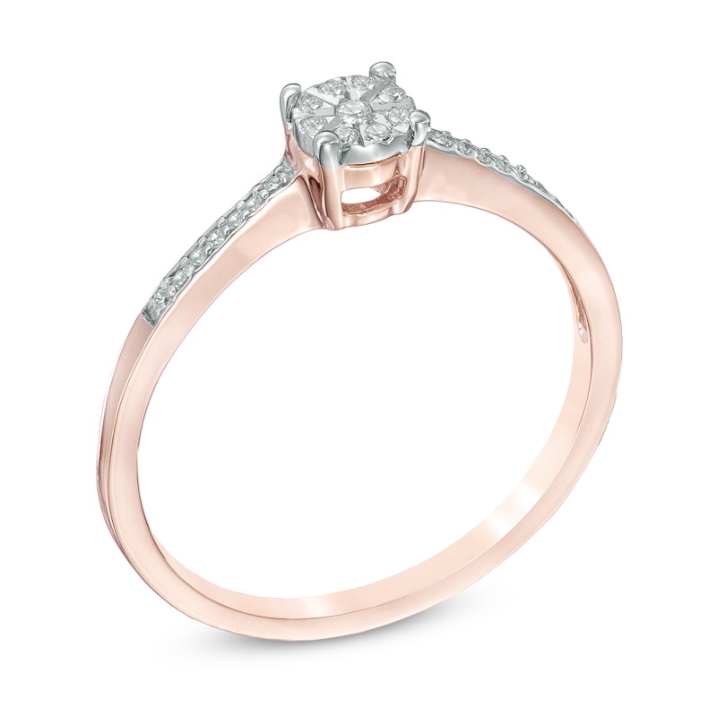 Main Image 2 of Diamond Accent Promise Ring in 10K Rose Gold
