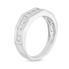 Thumbnail Image 4 of 1/3 CT. T.W. Diamond Frame Trio Wedding Ensemble in 10K White Gold - Size 7 and 10