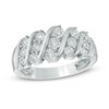 Thumbnail Image 1 of 1/4 CT. T.W. Diamond Cascading Anniversary Ring in 10K White Gold