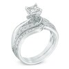 Thumbnail Image 2 of 1 CT. T.W. Princess-Cut Diamond Bridal Set in 10K White Gold