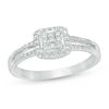 Thumbnail Image 0 of Multi-Diamond Accent Square Promise Ring in 10K White Gold