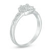 Thumbnail Image 1 of Multi-Diamond Accent Square Promise Ring in 10K White Gold