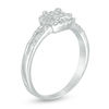 Thumbnail Image 2 of Multi-Diamond Accent Square Promise Ring in 10K White Gold