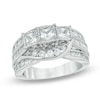 Thumbnail Image 0 of Past Present Future® 2 CT. T.W. Princess-Cut Diamond Engagement Ring in 14K White Gold