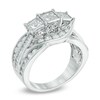 Thumbnail Image 2 of Past Present Future® 2 CT. T.W. Princess-Cut Diamond Engagement Ring in 14K White Gold