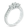 Thumbnail Image 2 of 1 CT. T.W. Diamond Past Present Future® Ring in 10K White Gold