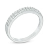 Thumbnail Image 1 of 1/3 CT. T.W. Diamond Double Row Band in 14K White Gold