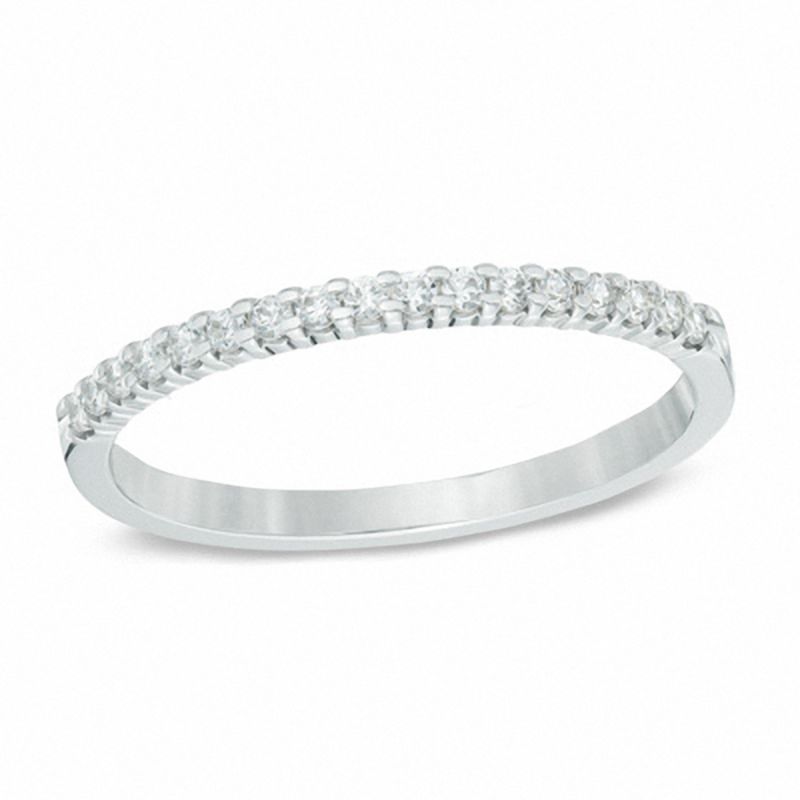 Main Image 1 of 1/6 CT. T.W. Diamond Band in 14K White Gold