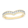 Thumbnail Image 0 of 1/4 CT. T.W. Diamond Chevron Anniversary Band in 10K Gold