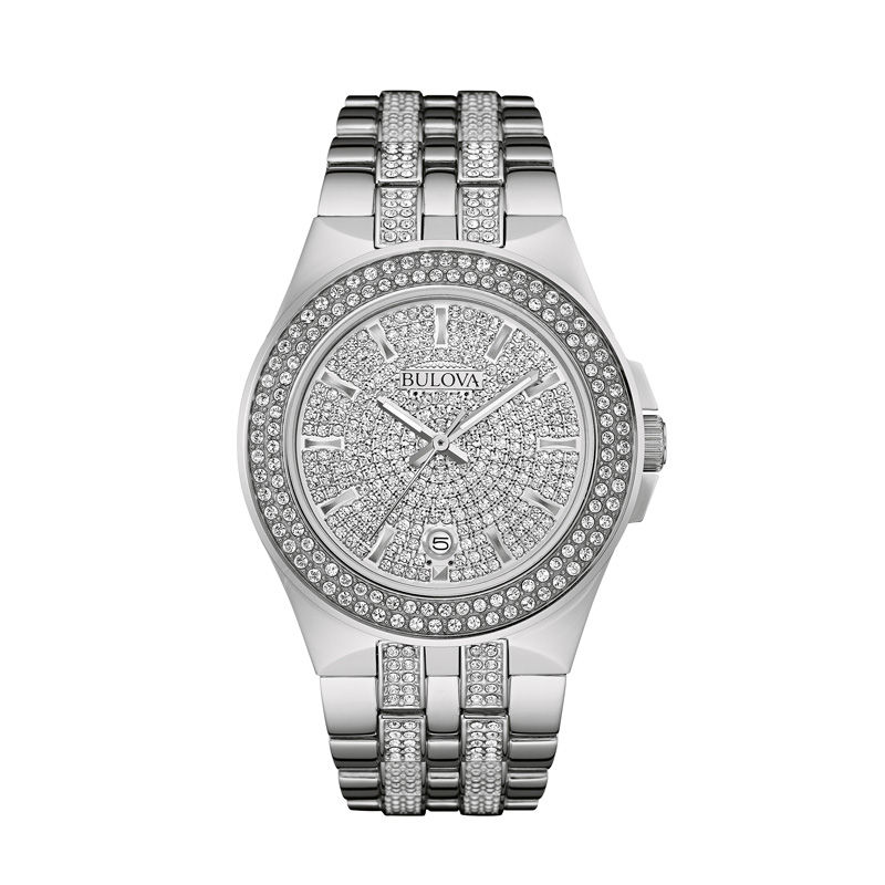Bulova silver watch online