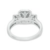 Thumbnail Image 2 of 1/2 CT. T.W. Princess-Cut Diamond Past Present Future®Frame Engagement Ring in 14K White Gold