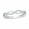 Thumbnail Image 0 of 1/10 CT. T.W. Diamond Loose Braid Anniversary Band in 10K White Gold