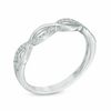 Thumbnail Image 1 of 1/10 CT. T.W. Diamond Loose Braid Anniversary Band in 10K White Gold