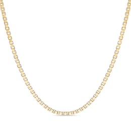 Men's 1.4mm Box Chain Necklace in 14K Gold - 22"