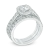 Thumbnail Image 2 of 1-3/4 CT. T.W. Diamond Frame Three Piece Bridal Set in 14K White Gold