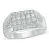 Thumbnail Image 0 of Men's 3/4 CT. T.W. Diamond Ring in Sterling Silver