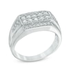 Thumbnail Image 1 of Men's 3/4 CT. T.W. Diamond Ring in Sterling Silver