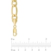 Thumbnail Image 2 of Men's 9.9mm Light Figaro Chain Bracelet in 10K Gold - 9.0"