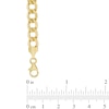 Thumbnail Image 1 of Men's 7.0mm Curb Chain Necklace in Hollow 14K Gold - 24"