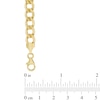 Thumbnail Image 2 of Men's 7.0mm Curb Chain Necklace in Hollow 14K Gold - 24"