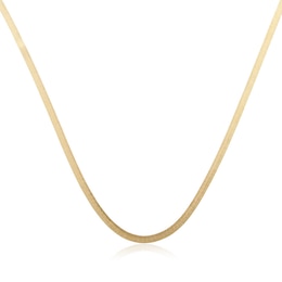 Men's 2.6mm Herringbone Chain Necklace in 14K Gold - 24&quot;