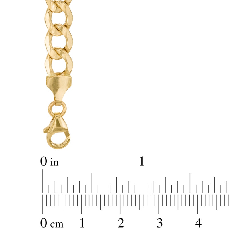 Men's 7.0mm Curb Chain Necklace in Hollow 14K Gold - 26"