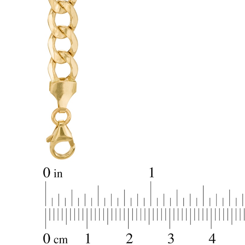Main Image 2 of Men's 7.0mm Curb Chain Necklace in Hollow 14K Gold - 26"