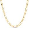 Thumbnail Image 1 of Men's 5.8mm Figaro Chain Necklace in Hollow 14K Gold - 24"