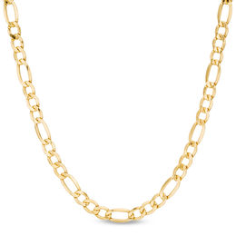 Men's 5.8mm Figaro Chain Necklace in Hollow 14K Gold - 24&quot;