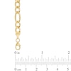 Thumbnail Image 2 of Men's 5.8mm Figaro Chain Necklace in Hollow 14K Gold - 24"