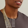 Thumbnail Image 4 of Men's 5.8mm Figaro Chain Necklace in Hollow 14K Gold - 24"