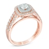 Thumbnail Image 1 of 1 CT. T.W. Diamond Double Frame Engagement Ring in 14K Two-Tone Gold
