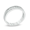Thumbnail Image 2 of Men's 1/4 CT. T.W. Diamond Wedding Band in 10K White Gold