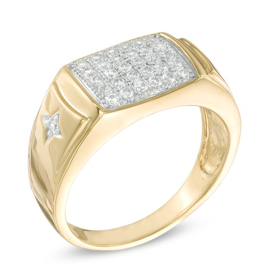 Men's 1/2 CT. T.W. Diamond Ring in 10K Gold Zales Outlet