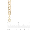 Thumbnail Image 2 of Men's 7.0mm Curb Chain Necklace in Hollow 14K Gold - 20"