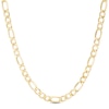 Thumbnail Image 1 of Men's 7.2mm Figaro Chain Necklace in Hollow 14K Gold - 26"