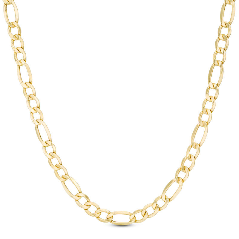 Men's Figaro 14k Gold (86gram) or Platinum (161gram) 8mm Link Chain Necklace  27