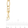 Thumbnail Image 2 of Men's 7.2mm Figaro Chain Necklace in Hollow 14K Gold - 26"